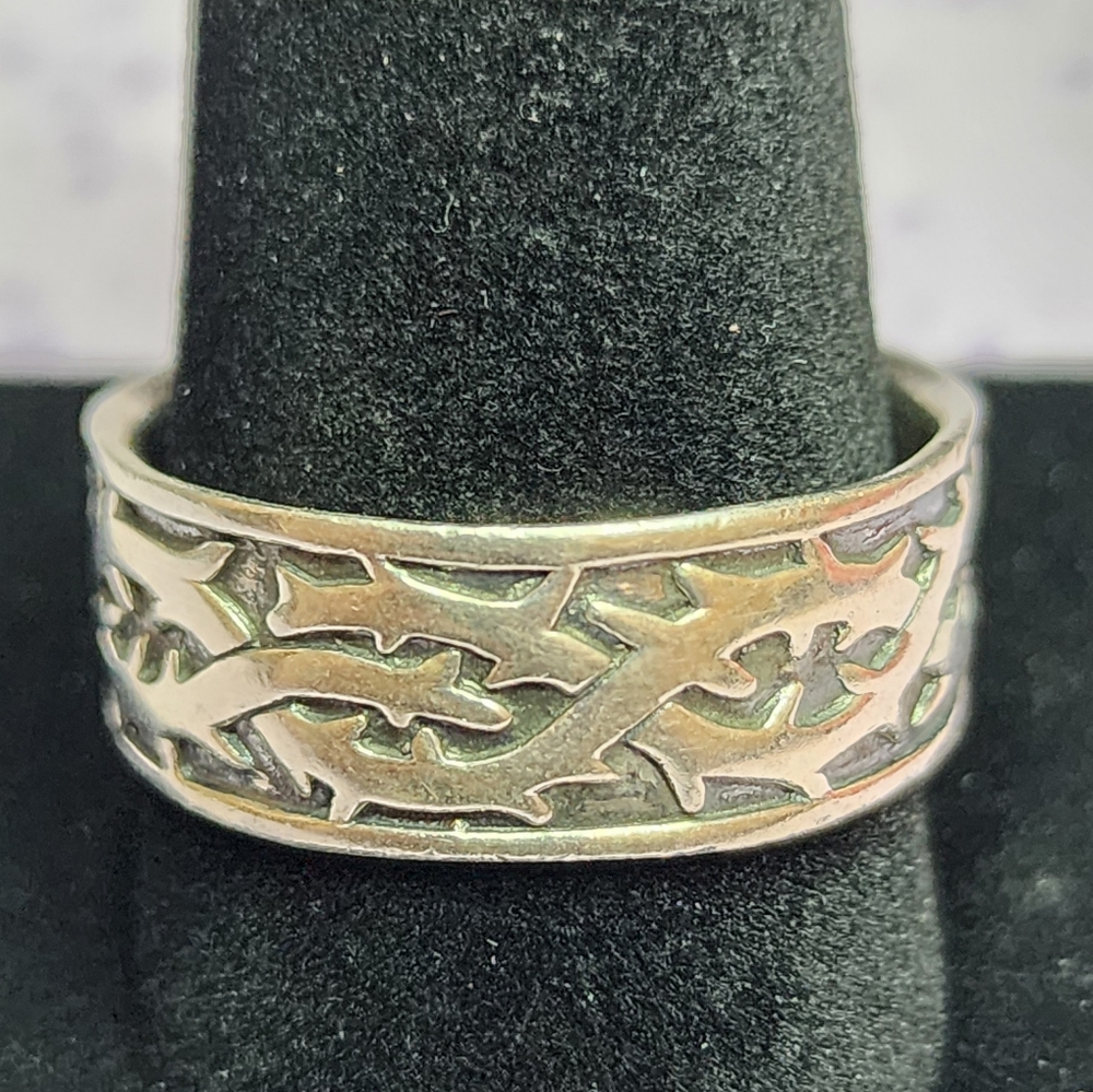 Thorns Design Sterling Men's Ring